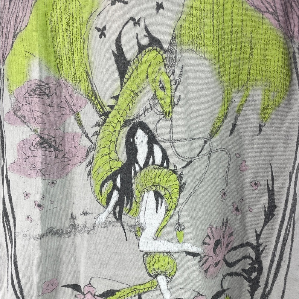 Weyes Blood Dragon Long Sleeve T-Shirt Graphic Tee Size S - Picture 9 of 10